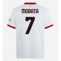 Camisa de time de futebol AC Milan Alvaro Morata #7 Replicas 2º Equipamento 2024-25 Manga Curta